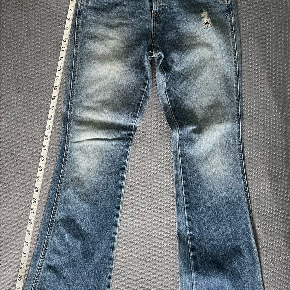 American Eagle Blue Distressed Jeans size 0 Regular